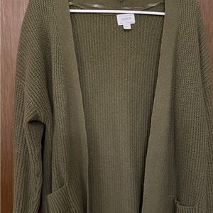 Auden Olive Green Sweater Robe